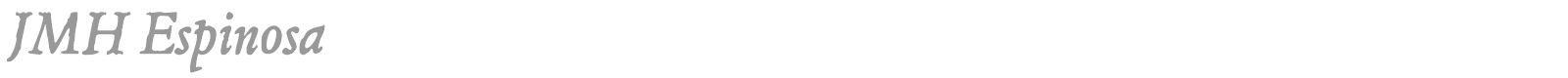 JMH Espinosa Ornaments font preview